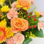 アレンジメント/赤オレンジ系/元気/明るい/誕生日/送別