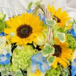 アレンジメント/向日葵/誕生日/黄色系/元気な/明るい