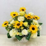アレンジメント/向日葵/誕生日/黄色系/元気な/明るい