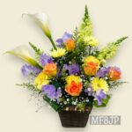 アレンジメント//誕生日/黄色系/黄色紫系