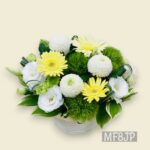 アレンジメント/向日葵/誕生日/黄色系/元気な/明るい/供花/お供え/お悔やみ/四十九日/三回忌/ペット法要